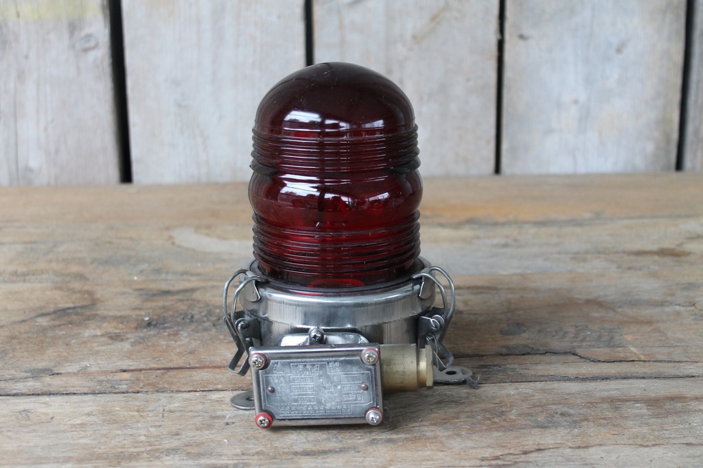 Scheepslamp RVS Rood