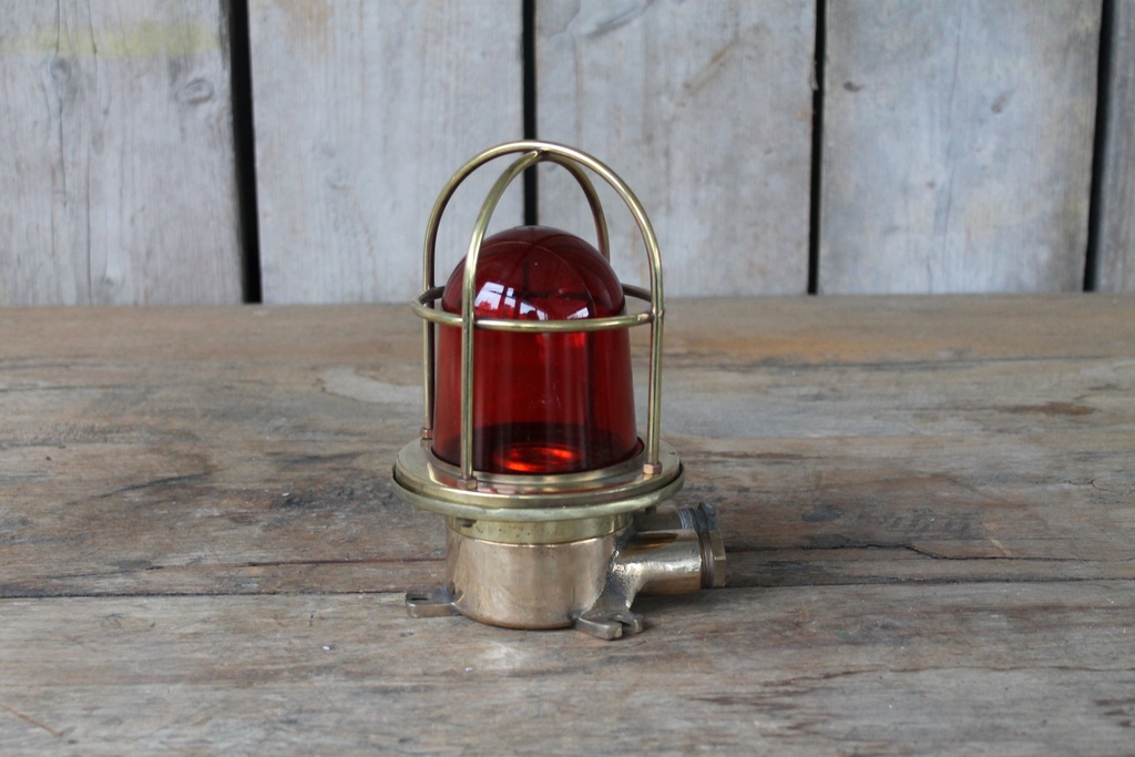 Vintage Bulkhead Light Red