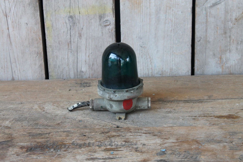 Scheepslamp Vintage Groen