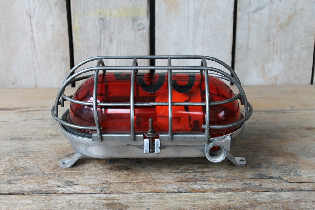 Vintage Bulkhead Light Red