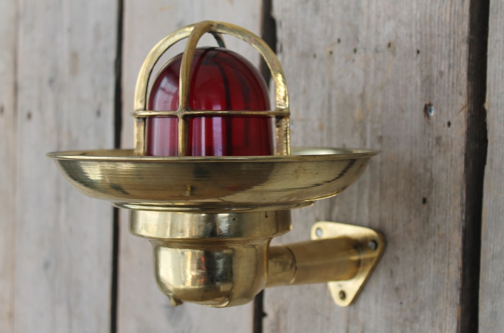 Scheepslamp Vintage Rood