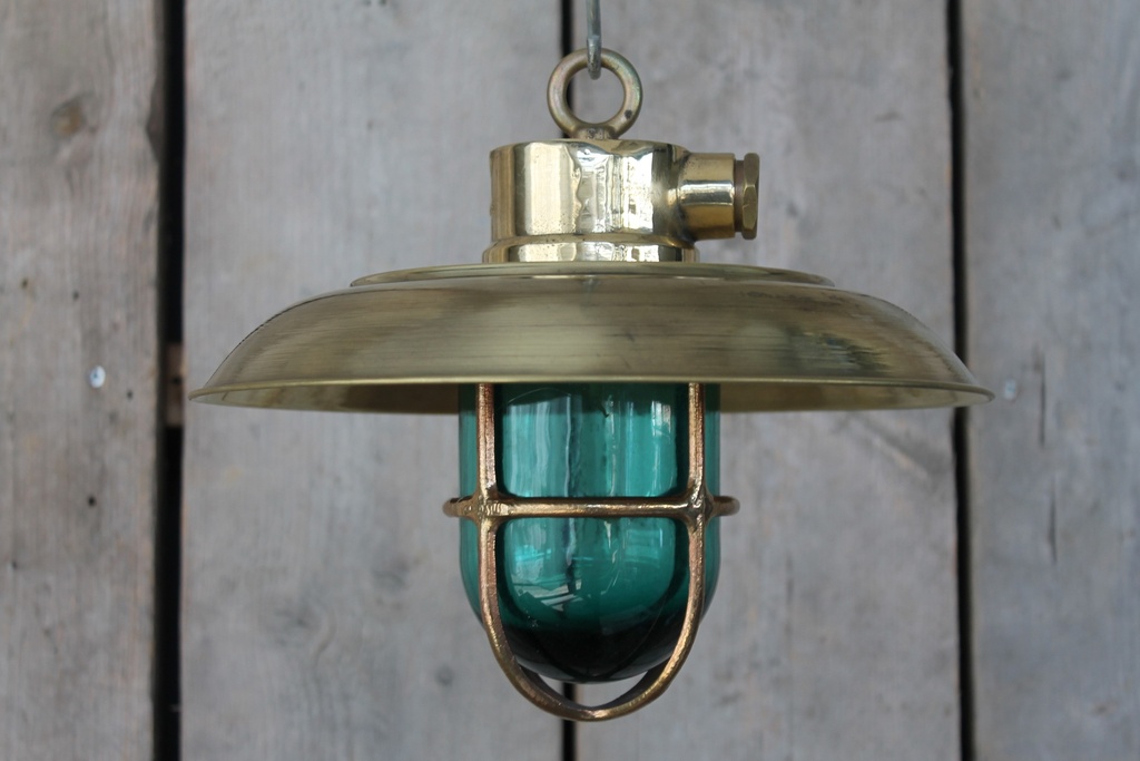 Scheepslamp Vintage Groen