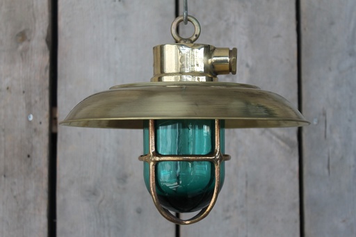 [VIN-221C] Scheepslamp Vintage Groen